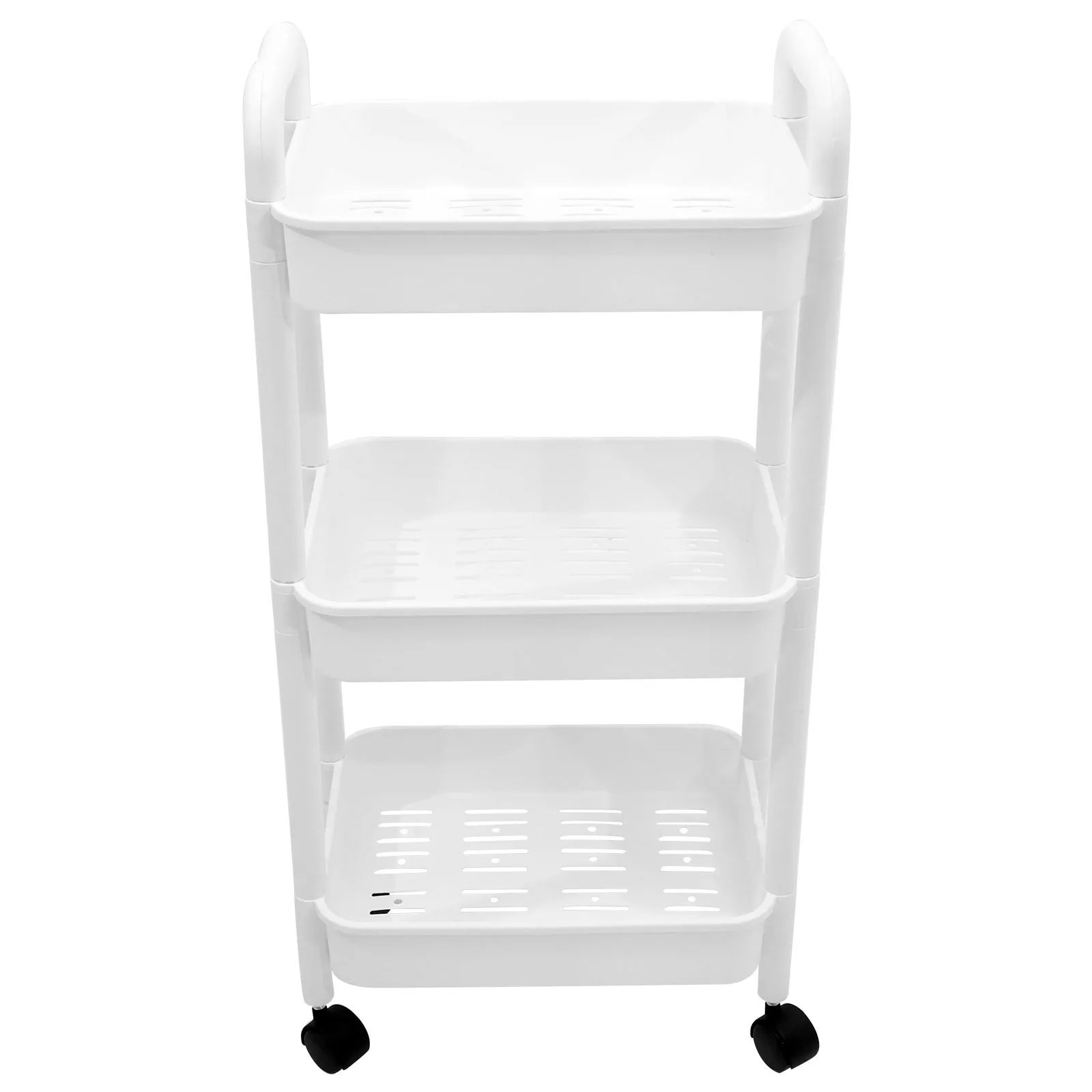 

Multi-Tier Multi-Functional Rolling Cart Portable PP Storage Trolley Kitchen Bathroom Utility Organizer Rolling Cart