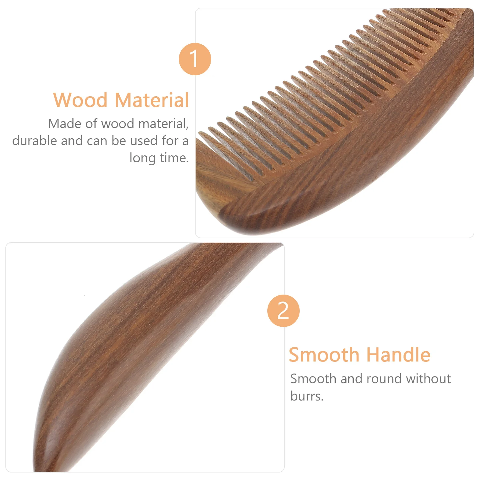 

Massage Comb Hairbrushes for Women Wood Anti-static Hairdressing Fine Tooth Combs Scalp Miss