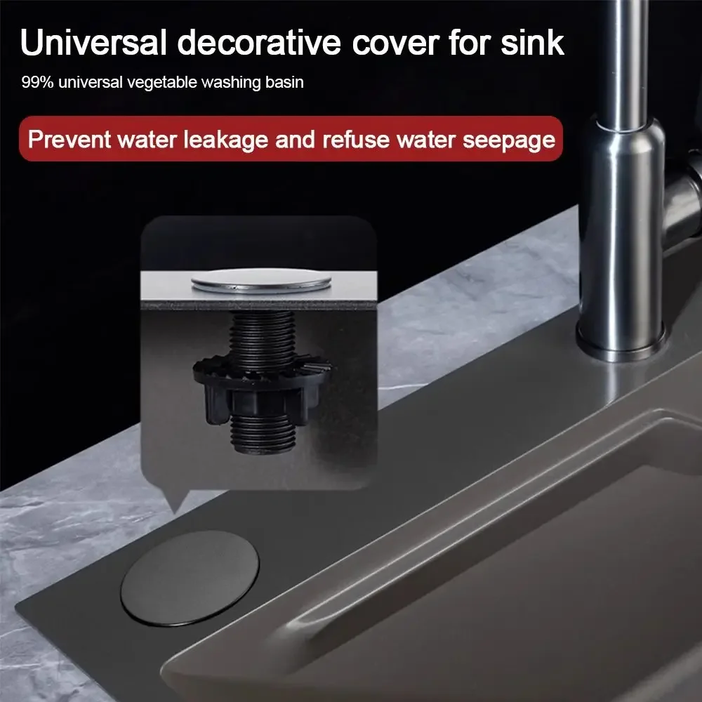 

Useful Anti-leakage Faucet Hole Cover Water Stopper Drainage Seal Kitchen Sink Plug Washbasin Decorative Plug Household