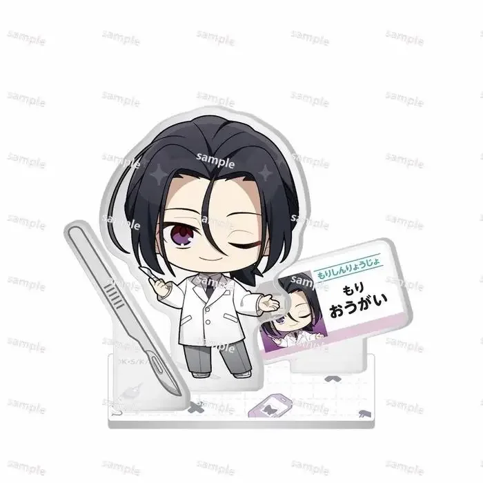 Game Mori Ogai Dazai Osamu Anime Nakahara Chuya Akiko Yosano Acrylic Stand Doll Mini Figure Cosplay Toy for Gift