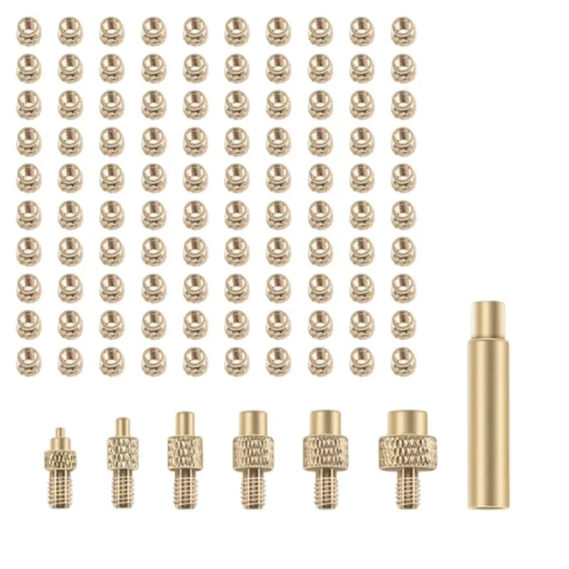 [NEW!A25P】 Brass Thread Embedded Heat Insertion Tool M3 Iron Tip Kit Heat Insert Nut For 3D Printer Soldering Iron Nozzle Repair