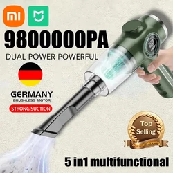 XIAOMI Mini Car Vacuum Cleaner 9800000Pa Digital Wireless Automobile Powerful Handheld Multifunction Household Cleaner Appliance