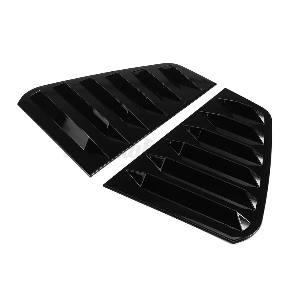 2Pcs Car Rear Window Shutter Cover Trim Window Louver Side Vent Trim For GOLF 7 GOLF 7.5 MK7/7.5 GTI GTD R 2014-2019 Accessories