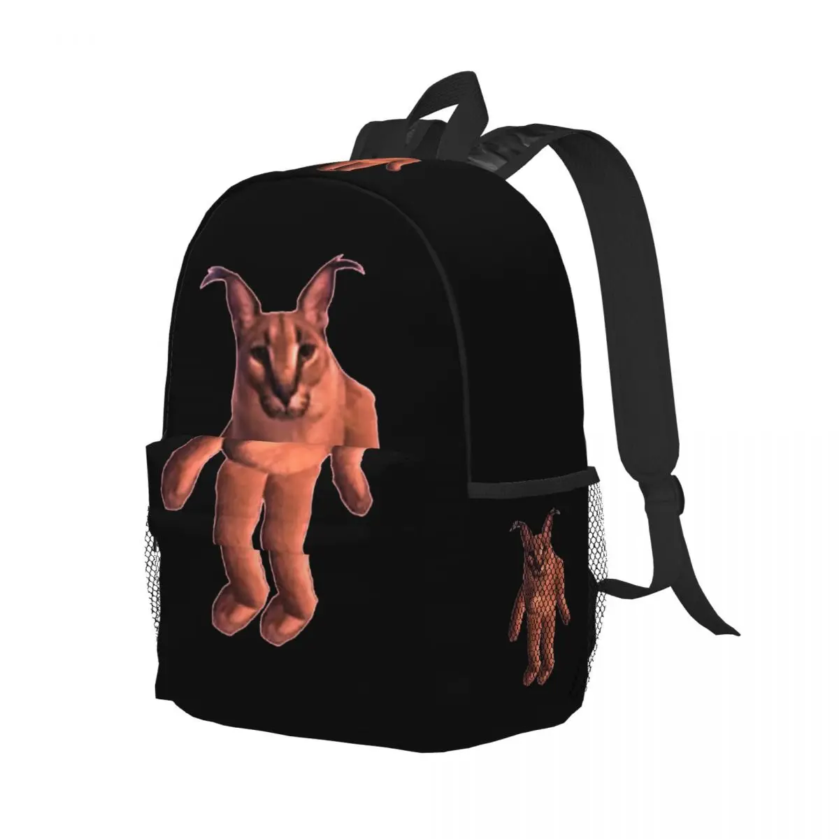 

Big Floppa Funny Backpack Student Boys Girls BookBag Kids School Bag Laptop Shoulder Bags for Men Women