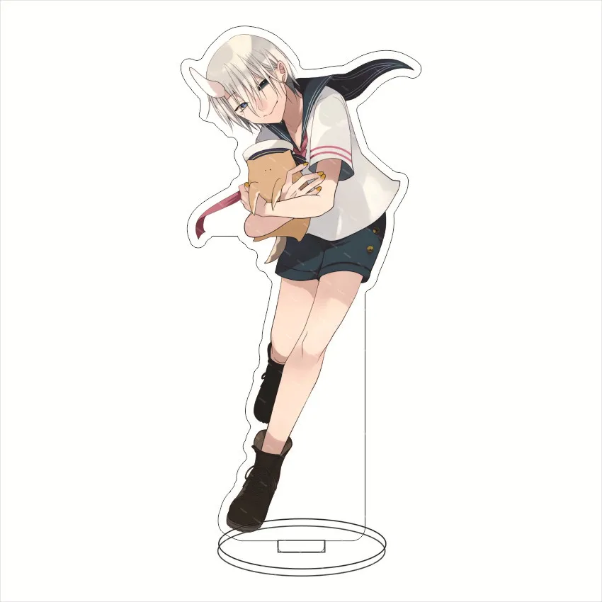 

HOT Sale Anime New Teacher At Monster School Acrylic Stand Character Large Standing Akari Kit Ō Rikuzuka Douichi HD Desk Decor