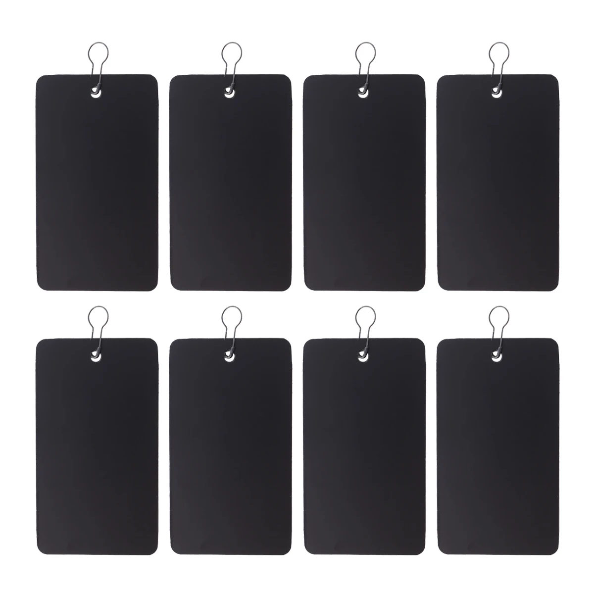 

200pcs Hanging Gourd Pin Tags PVC ID Card Holder Waterproof Lanyard Pins Pvc Hanging Tags for Conference Office Use