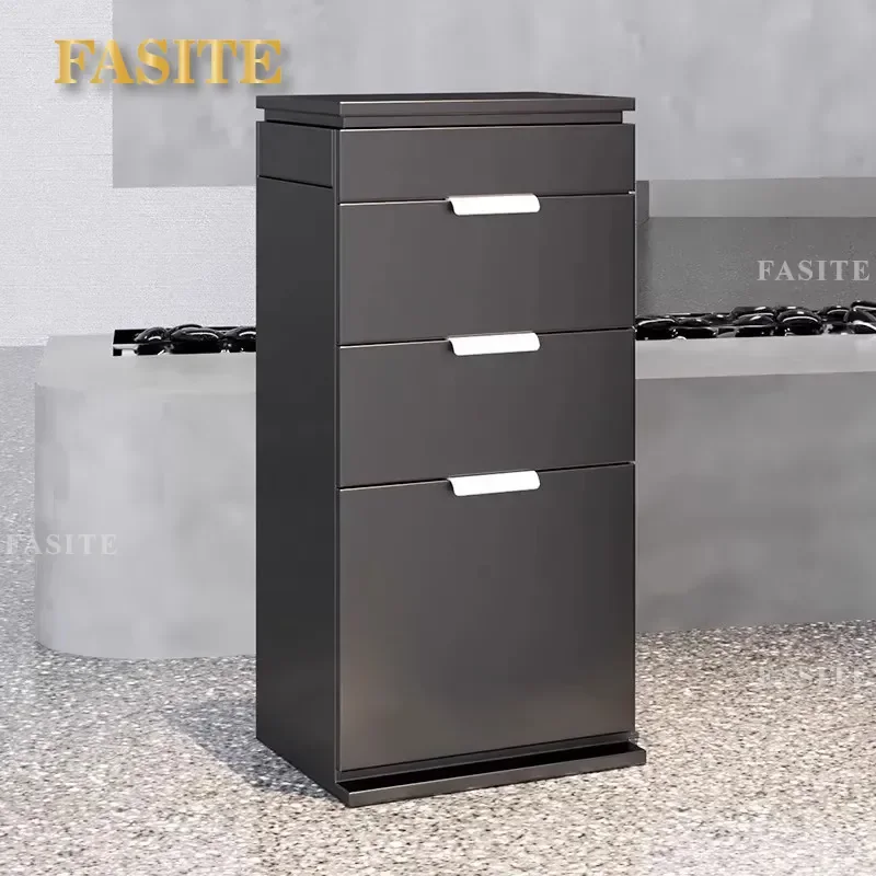 For Barber Shop Tool Cabinet Beauty Hair Stylist Storage Shelf Locker for Cut Perm Dyeing Tools Multi-layer Organizer