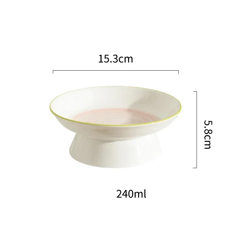 Cat bowl ceramic cute drinking water bowl cat food bowl pet bowl Raised puppy bowl Feeding Dish pet products dog accessories