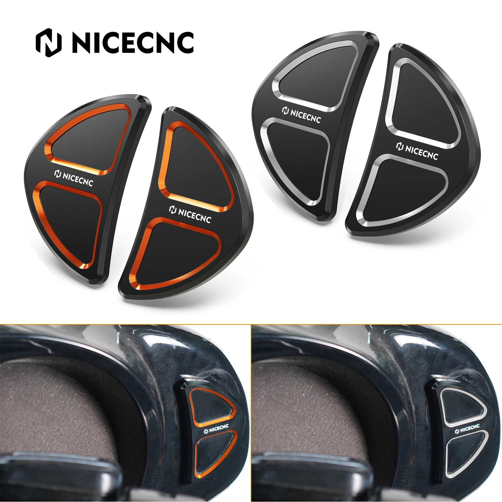 

For 15-22 CVO Street Glide Motorcycle Batwing Fairing Mirror Hole Plug Cover for Harley Street Glide/Special FLHX/S 2014-2023