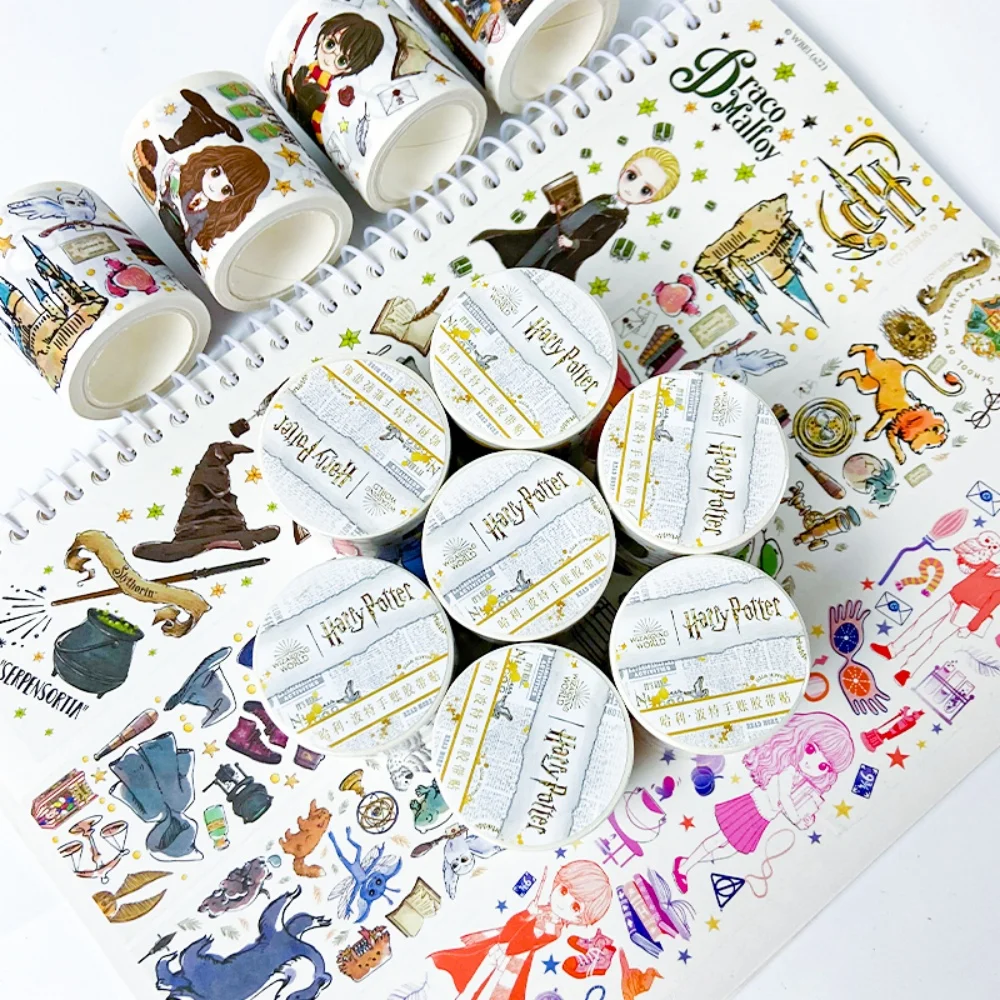 Harry Potter Dekoratives selbstklebendes Washi Tape Ron Hermine Masking Tape DIY Scrapbooking Aufkleber Etikett Japanisches Briefpapier Spielzeug