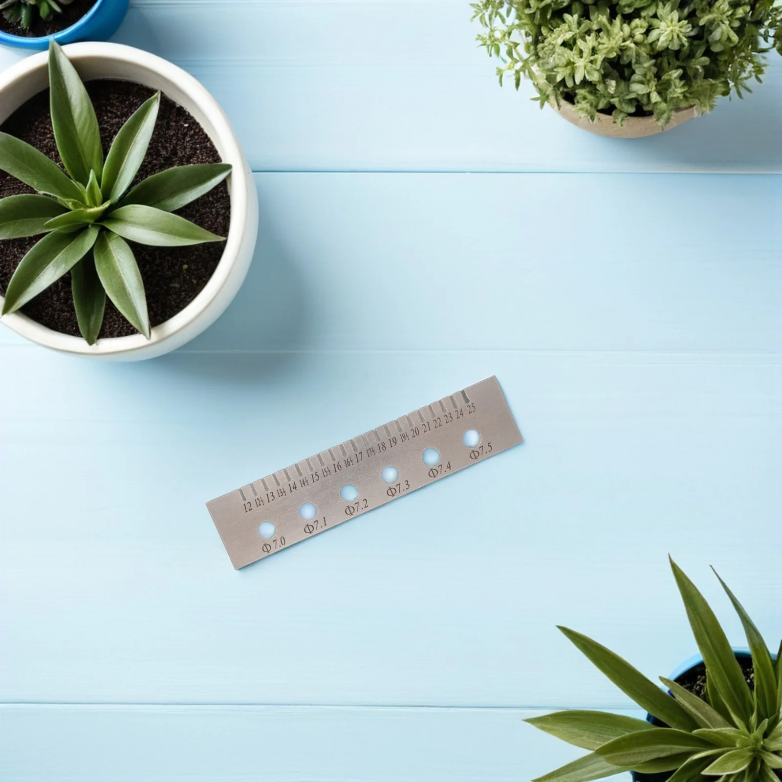 

Piano String Gauge Tool Metal Mini Measuring Ruler For Grand Upright Player Piano String Diameter Tension Measurement Repair