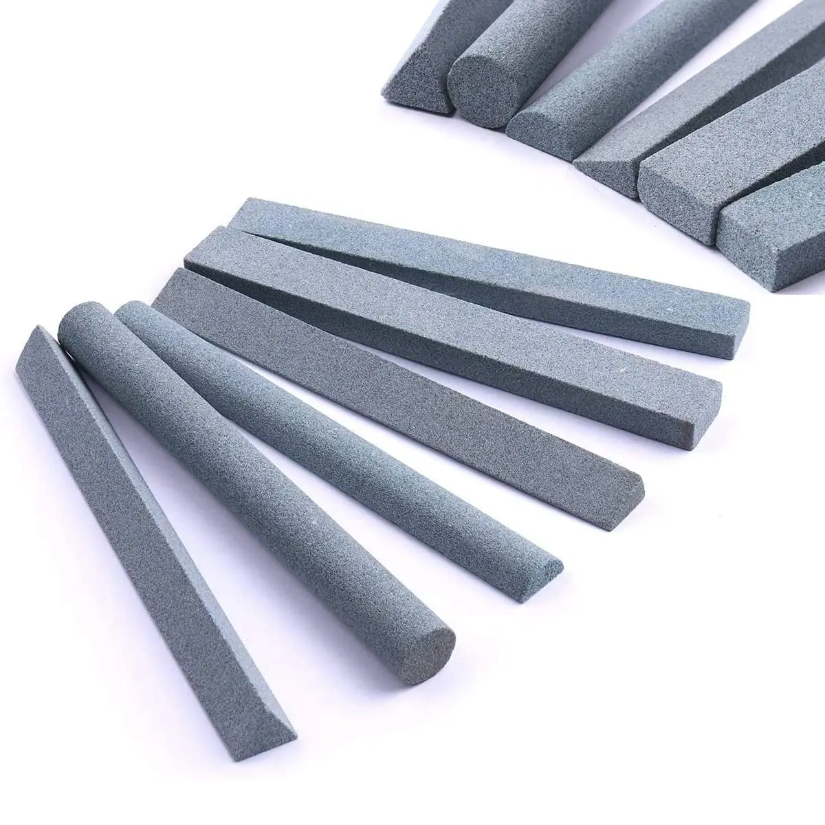 6 pcs Knife Sharpening Stone Set 180# Whetstone Coarse Polishing OilStone for Sharpen Chisel Gouge or Most Metal Bladed