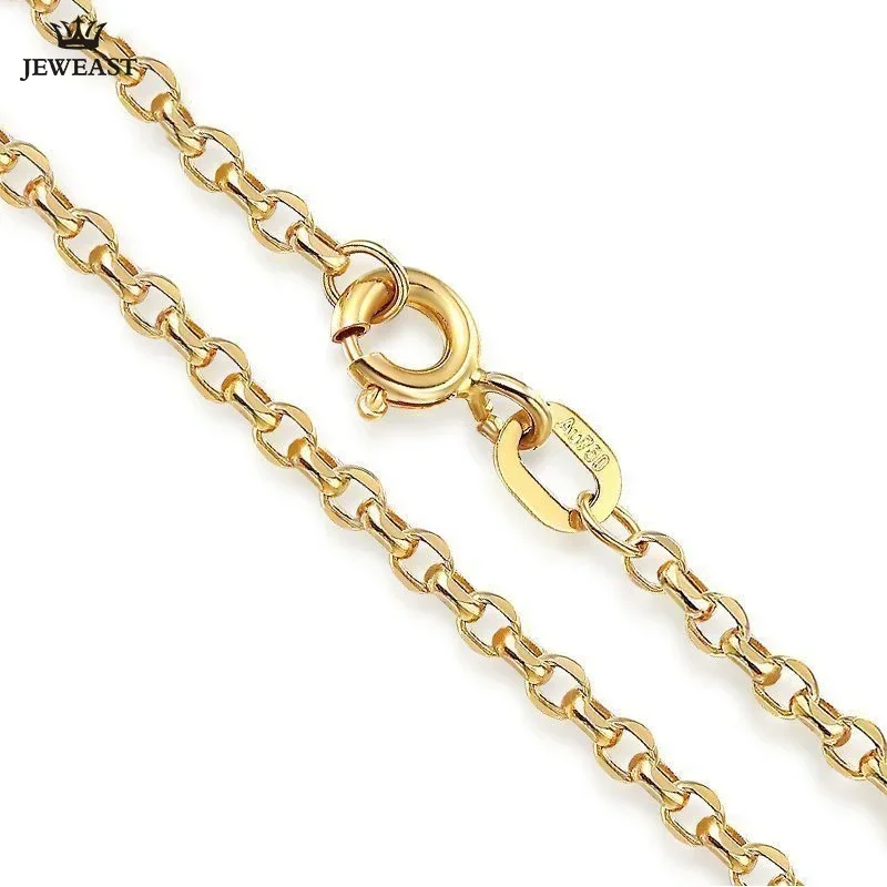 

18K Pure Gold Necklace Real AU 750 Solid Gold Chain Simple Beautiful Upscale Trendy Classic Party Fine Jewelry Hot Sell New 2025