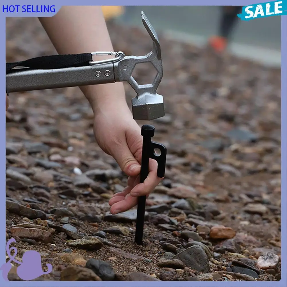 

ABVB-12 Pack Tent Stake With Hammer, Tent Stakes + Tent Stakes Hammer, For Rocks Grassland