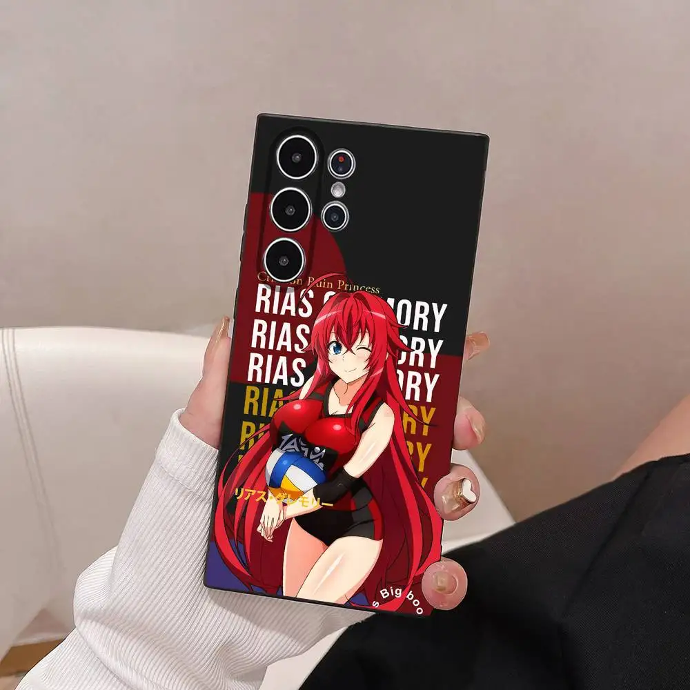 حافظة هاتف محمول DXD Rias Gremory لهاتف سامسونج S Series S21 S22 S23 S24 S25 FE Plus Ultra حافظة ناعمة صديقة للبشرة