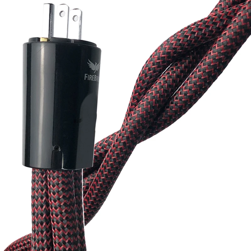 hifi FireBird High Current Low-Z / Noise-Dissipation 3-Pole AC Power Cable HiFi Audio Cables US & EU Version
