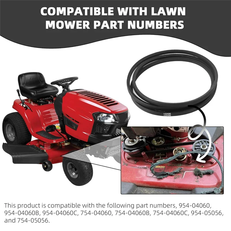 حزام طازج مكون من قطعتين 954-04060C، لأجزاء جزازة العشب وتروي بيلت، حرفي 42 بوصة، Cub Cadet Ltx 1040 #6