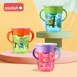 Cartoon Funny 360° Spoutless Kids Children Transition Cup Travel Friendly Baby Water Drinking  Leak Free Sip Cup