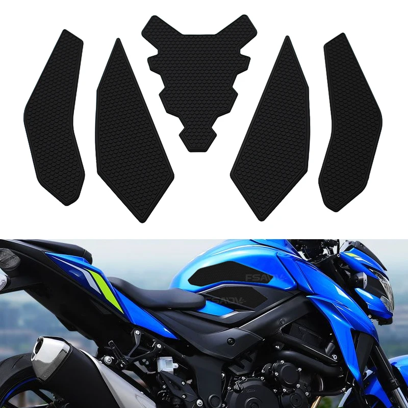 

For Suzuki GSXS750 Waterproof Pad Rubber Sticker GSX-S750 Z GSX-S 750 2017-2021 2018 2019 2020 Non-slip Side Fuel Tank Stickers