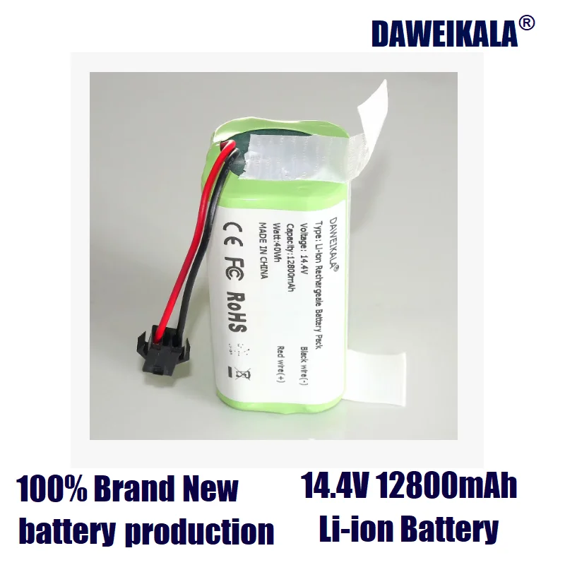 Литий-ионный аккумулятор для пылесоса 14,4 В, 12800 мАч, подходит для моделей Deebot N79 N79S DN622 DN621 601/605 RV700, RV720, RV750, RV755