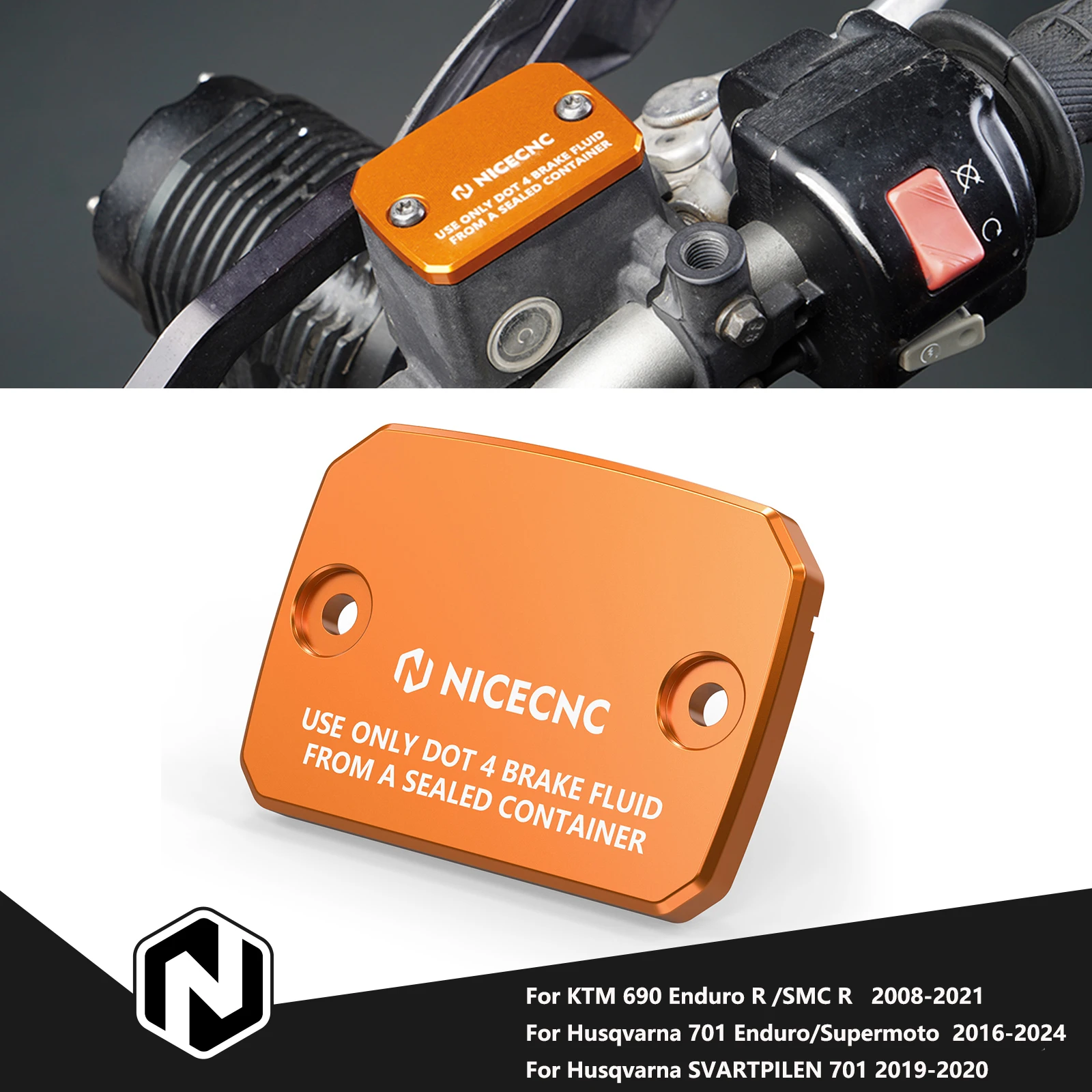 

Front Brake Master Cylinder Cover For KTM 690 SMC R Enduro R 2014-2021 1050 1090 Adventure For Husqvarna 701 SM Enduro 2016-2024