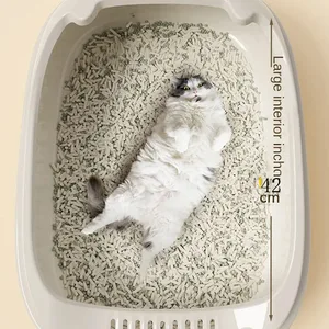 Sandbox for extra dinosaur cats semi-feed size large size washable design anti-response convenient solution for large cats 8 Main Sales Sand Box - №6