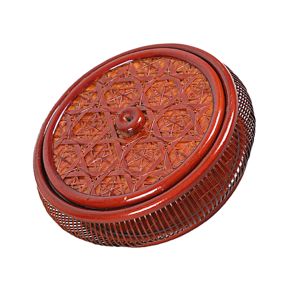 

Bamboo Storage Box Dried Fruits Container Snack Food Case Home Office Hotel Restaurant Bamboo Weave Long Durability Practical