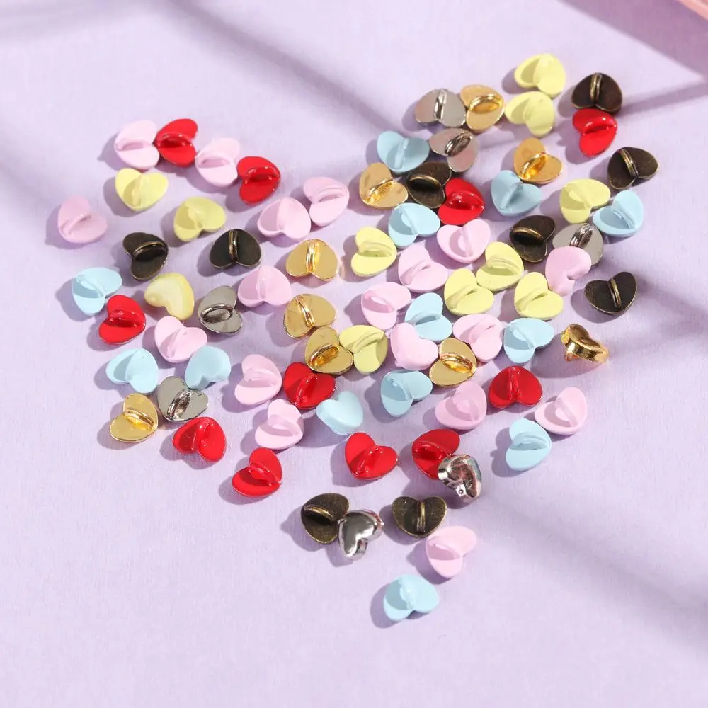 20/40pcs Accessories Craft Dollhoues Miniature Mini Buttons DIY Doll Clothes Metal Buckles Clothing Sewing Buckle