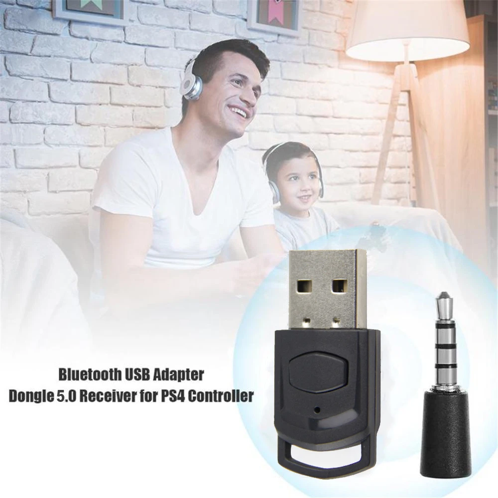 เครื่องส่งสัญญาณบลูทูธอะแดปเตอร์ USB สำหรับ PS4 Playstation ชุดหูฟังบลูทูธ5.0ตัวรับหูฟังดองเกิล