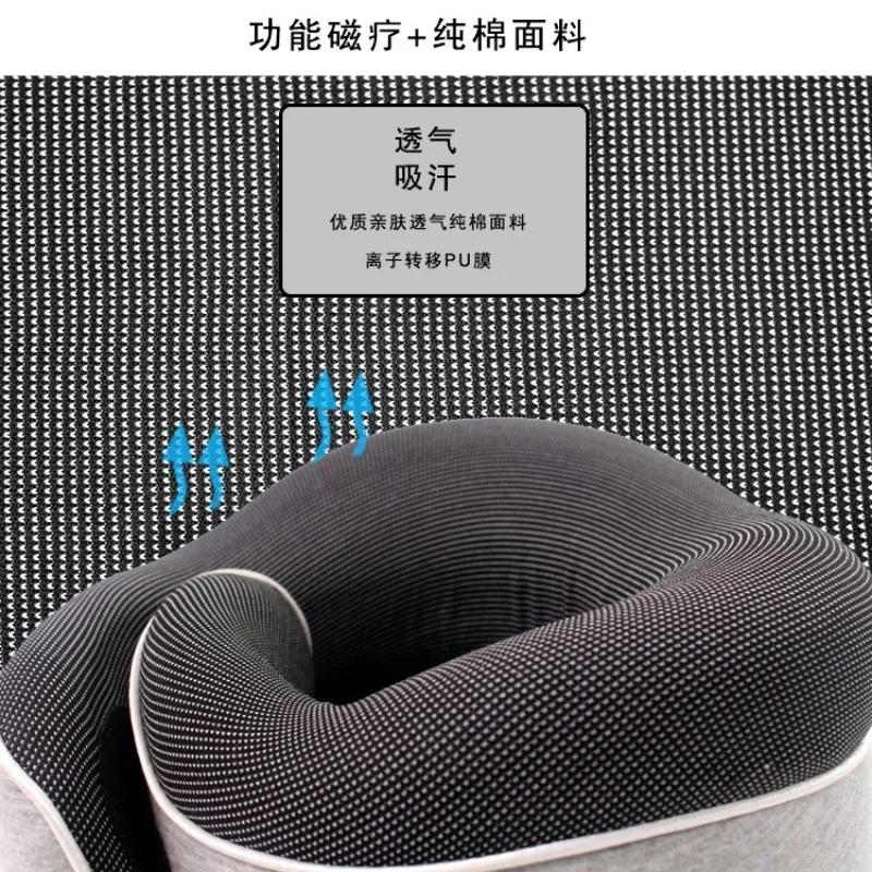 Portable U-Shaped Travel Neck Pillow Memory Foam Slow Rebound  Surround Cervical Support Cushion for Airplane Train Car Office