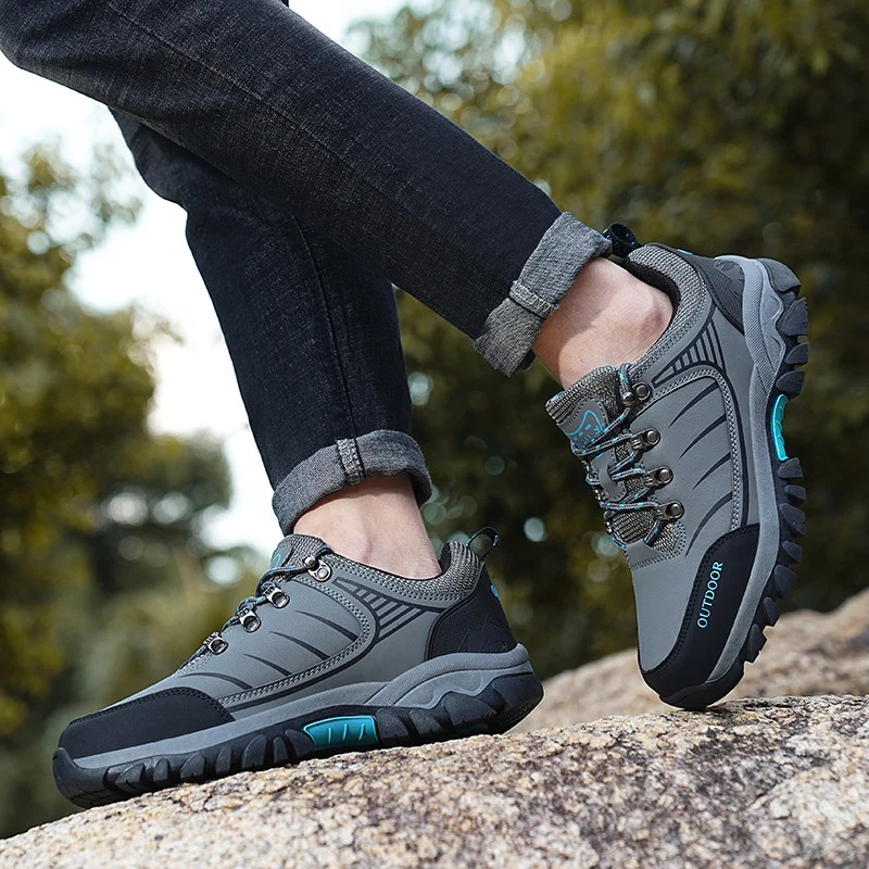 

Shoes for Men Casual Shoes Men Outdoor Nonslip Hiking Camping Sneakers 2025 New Fashion Comfortable Sneakers Thick Soled Shoes
