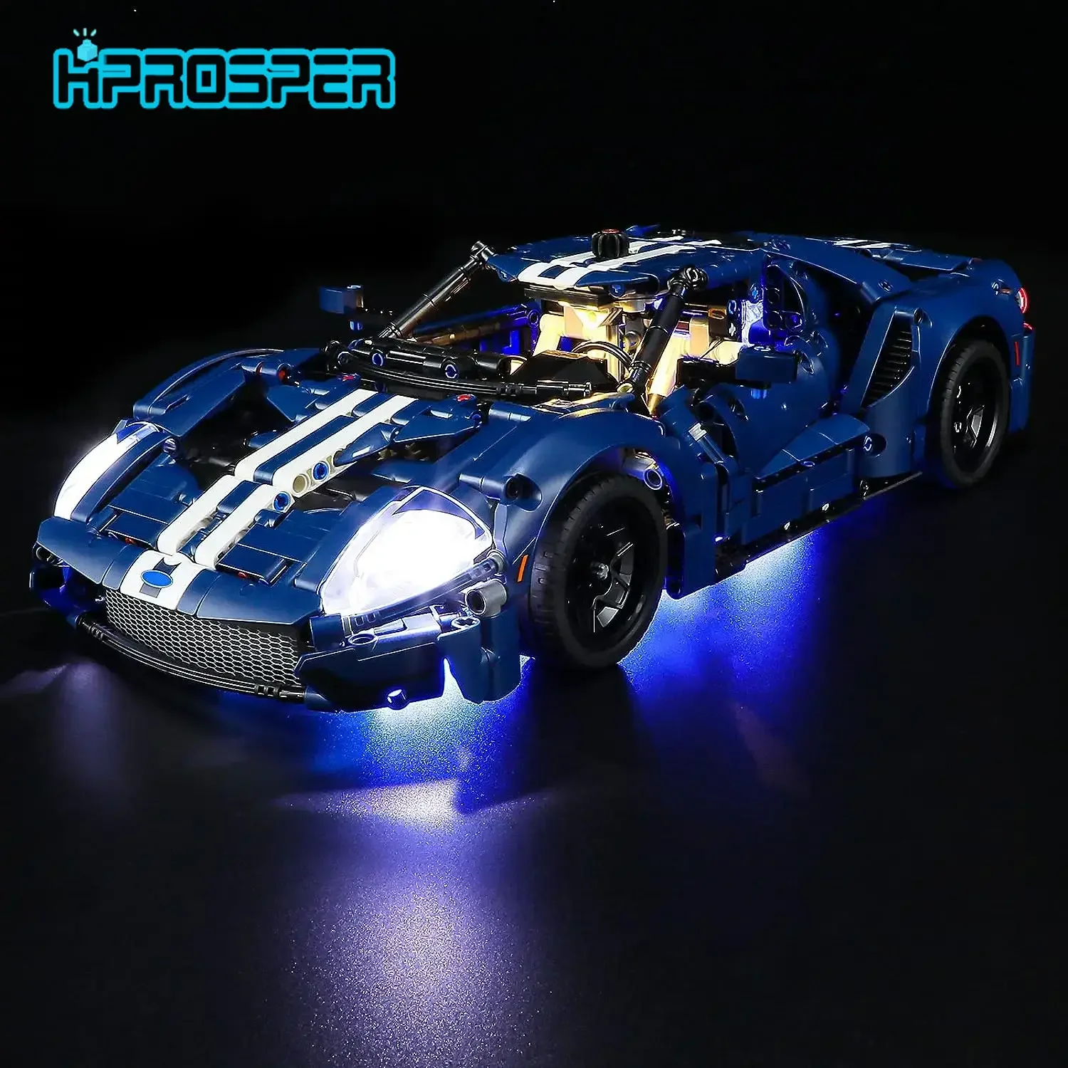 

Hprosper 5V LED Lights For 2022 Ford GT 42154 Decorative Lamp With Battery Box (Not Include Lego Building Blocks)