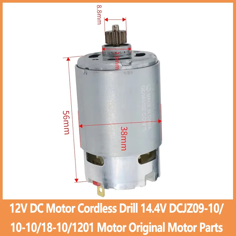 

12V DC Motor Cordless Drill 14.4V DCJZ09-10/10-10/18-10/1201 Motor Original Motor Parts for DongCheng