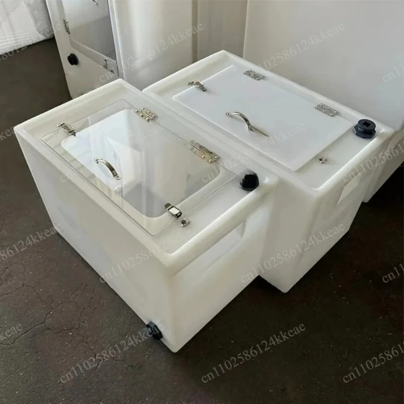 Large Capacity Live Fish Carrier Box Outdoor Fishing Equipment Secure Lid Horizontal Handle for Car Trunk Storage Fishing Gear
