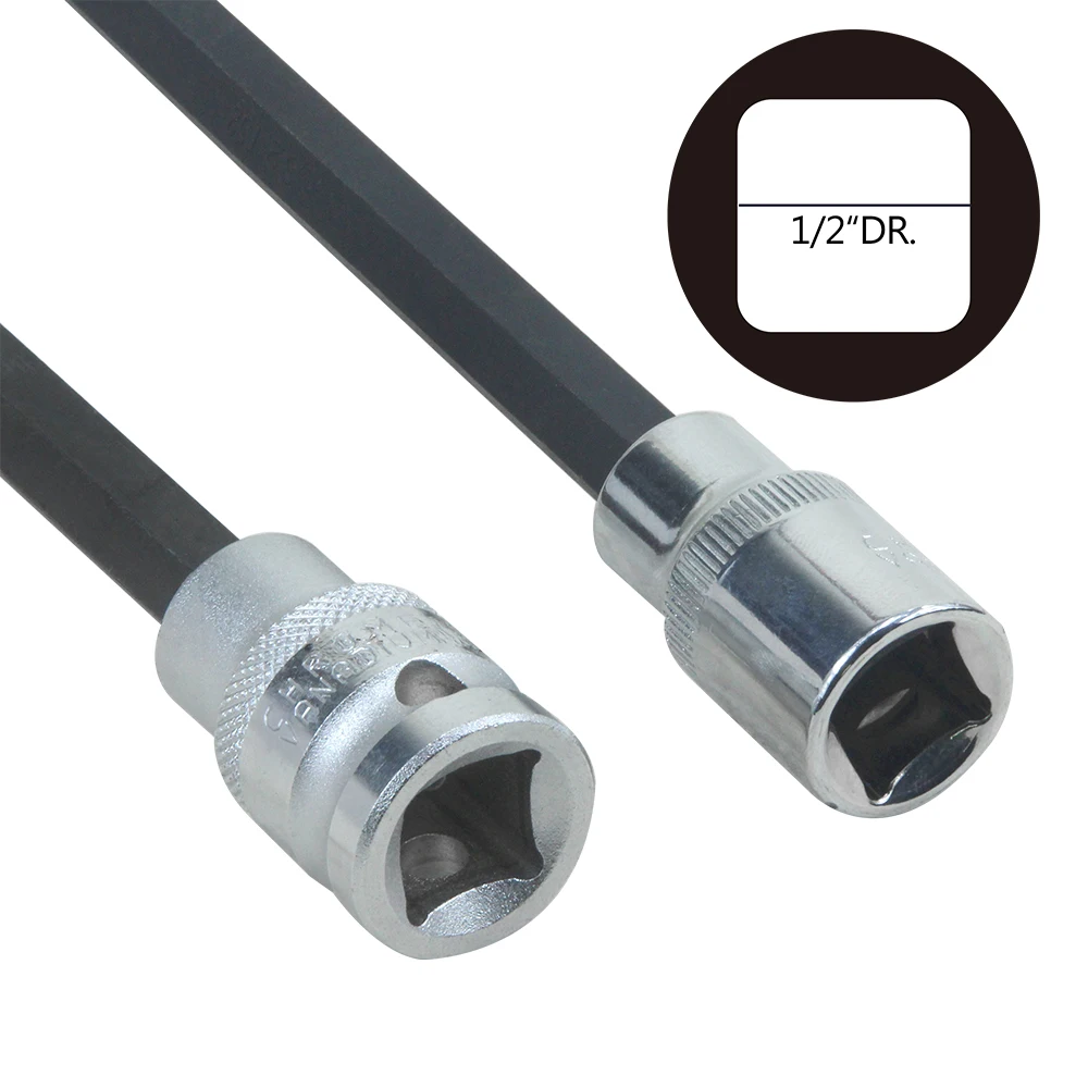 140 mm/125 mm/200 mm 1/2 Zoll Antrieb M10 Zylinderkopfschrauben-Entferner-Werkzeug T52 Polydrive-Schraubendreher-Sockel für VW Audi T10070