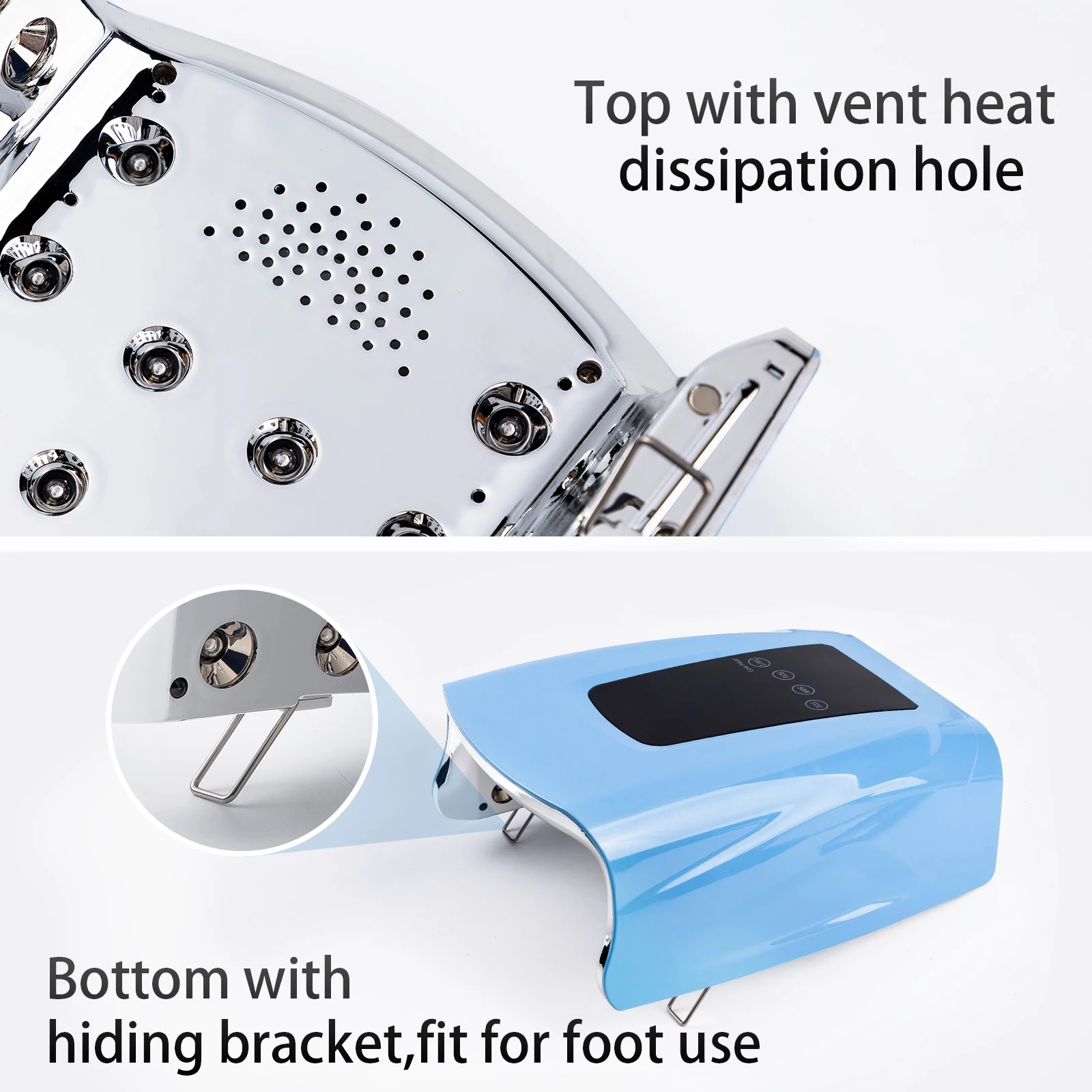 Lampu Kuku Profesional 86w Tanpa Kabel Portabel UV LED Operasi Cerdas Sensor Otomatis