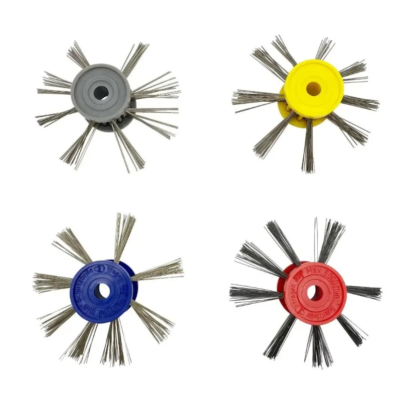 Mounted Matte Steel Wire Brush Gold Silver Metal Surface Sanding Texturing Polishing Tool Handmade Jewelry Making Accessory