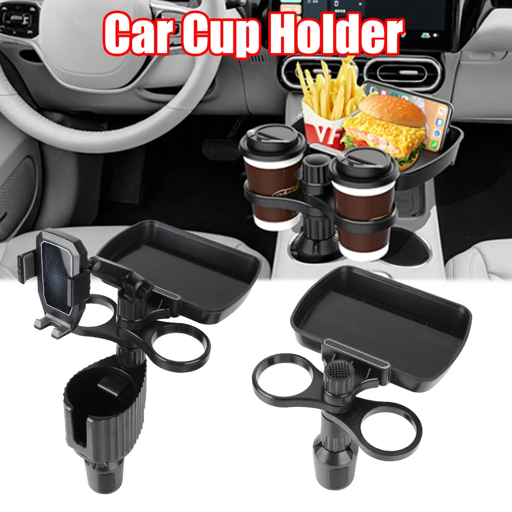 

Phone Holder Stand Adjustable 360 Degree Rotation Car Food Table Car Cup Holder Drink Holder Car Tray Table