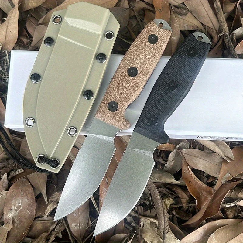 Straight Knife Blade S35VN Steel with A Stone-washed Edge G10 Outdoor Camping Survival Hunting Portable Multitools Knives