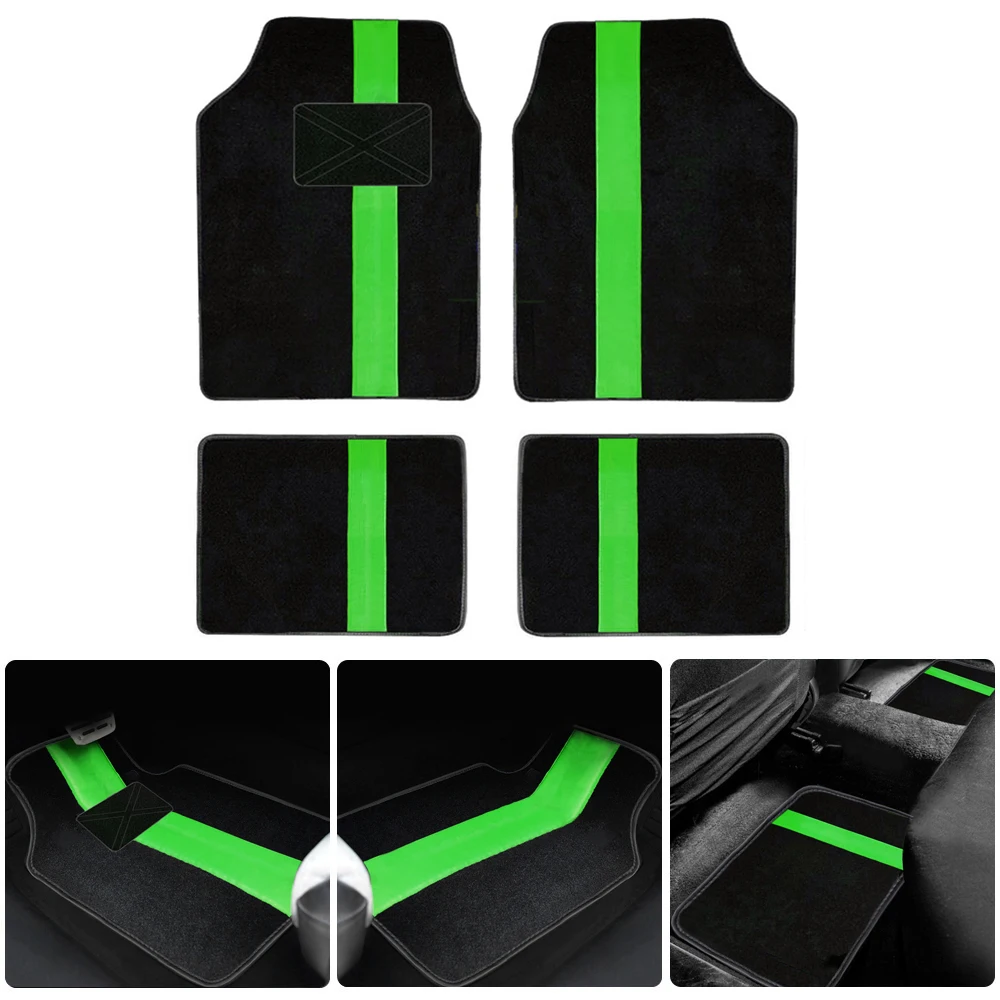 

4PCS/Set Universal Front & Rear Car Floor Mats Carpet Mat For Car Trunk SUV