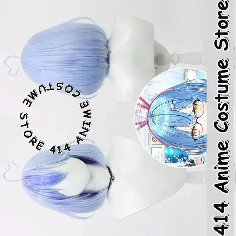 

Game & Anime Yukihana Lamy Cosplay Wig hololive Short Hair Version Heat-Resistant Fiber Synthetic Hair