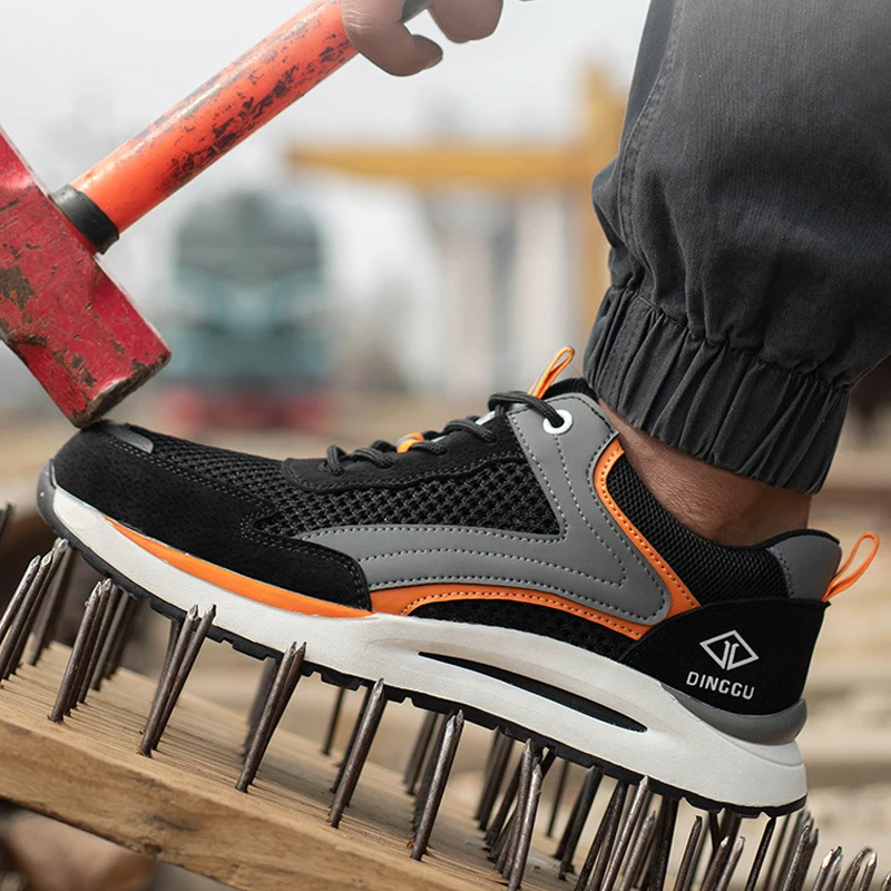 

Steel Toe Shoes breathable Safety Sneakers Anti-Smash Anti Puncture Work Shoes Lightweight comfortable safety Shoes