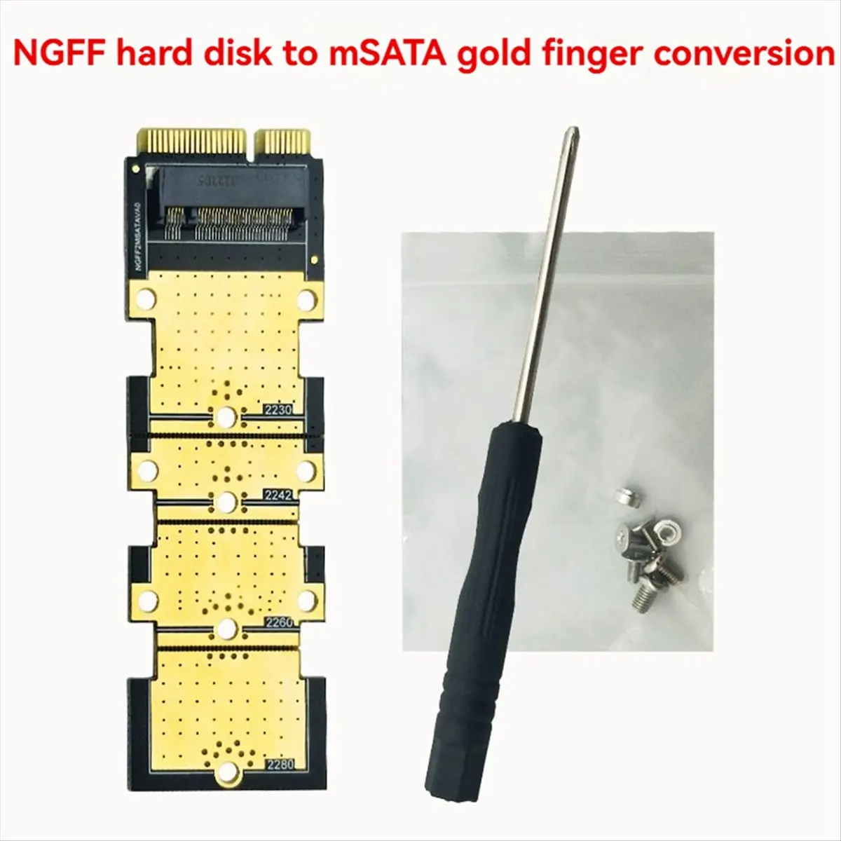 Карта адаптера M.2 NGFF в MSATA B Key SSD Converter CAA