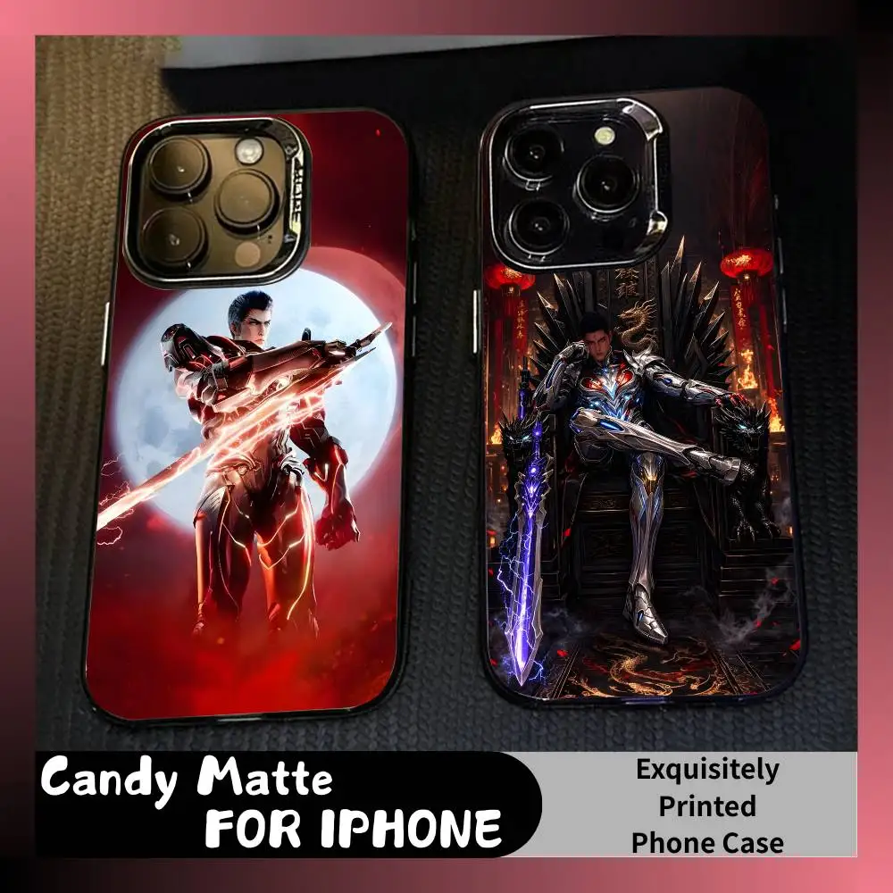 

Luo-feng From S-Swallowed Star Phone Case For iPhone 16 17 15 14 12 13 Pro Max Black Candy Matte Shockproof Cover