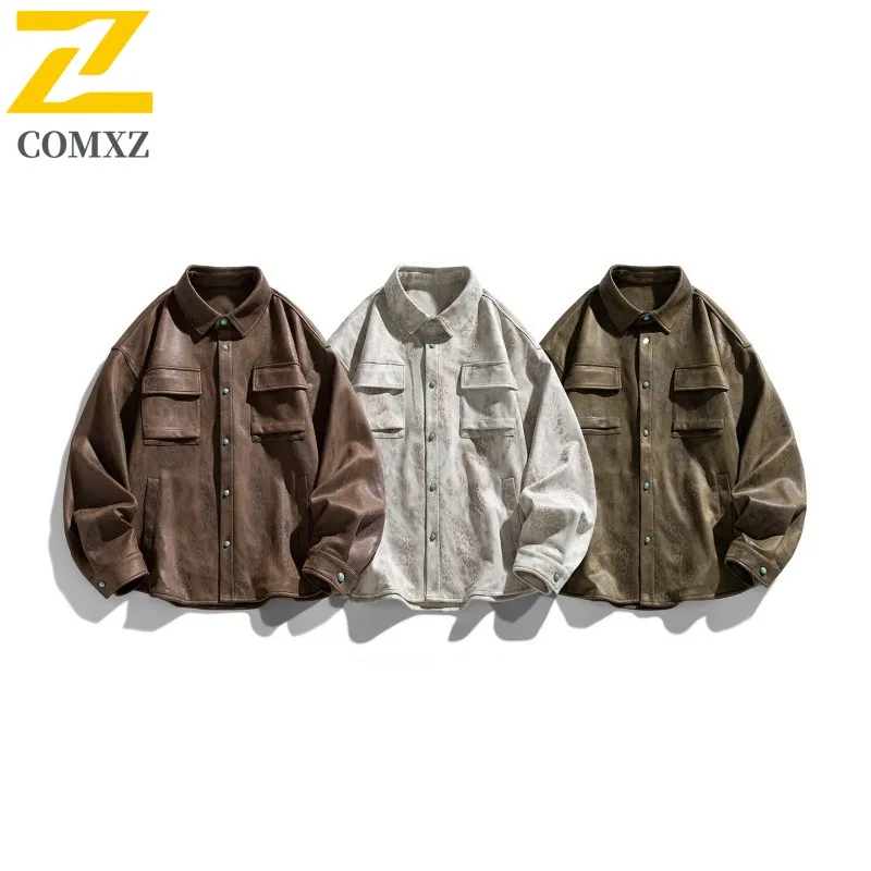 

COMXZ Men Lightweight Jacket Letter Print Solid Color Windproof Outdoor Cycling Climbing Jacket Leisure Multi Pocket Outerwear