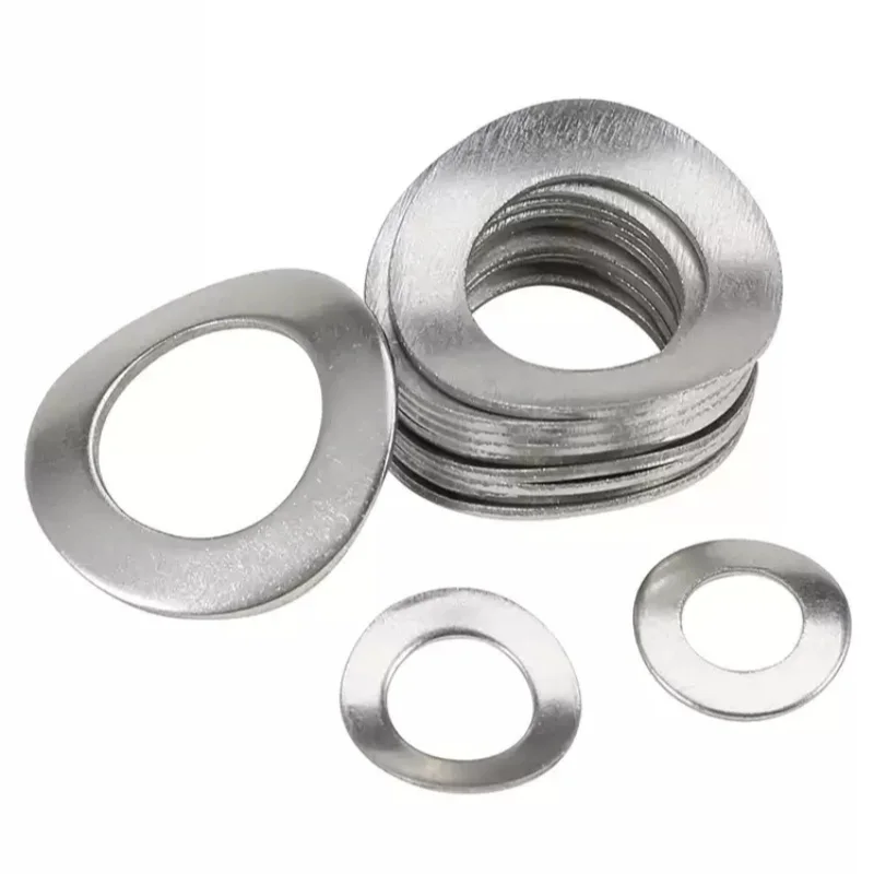 M1.7 M2 M2.5 M3 M4 M5 M6 M8 M10 304 الفولاذ المقاوم للصدأ منحني غسالات موجة الربيع غسالة #4