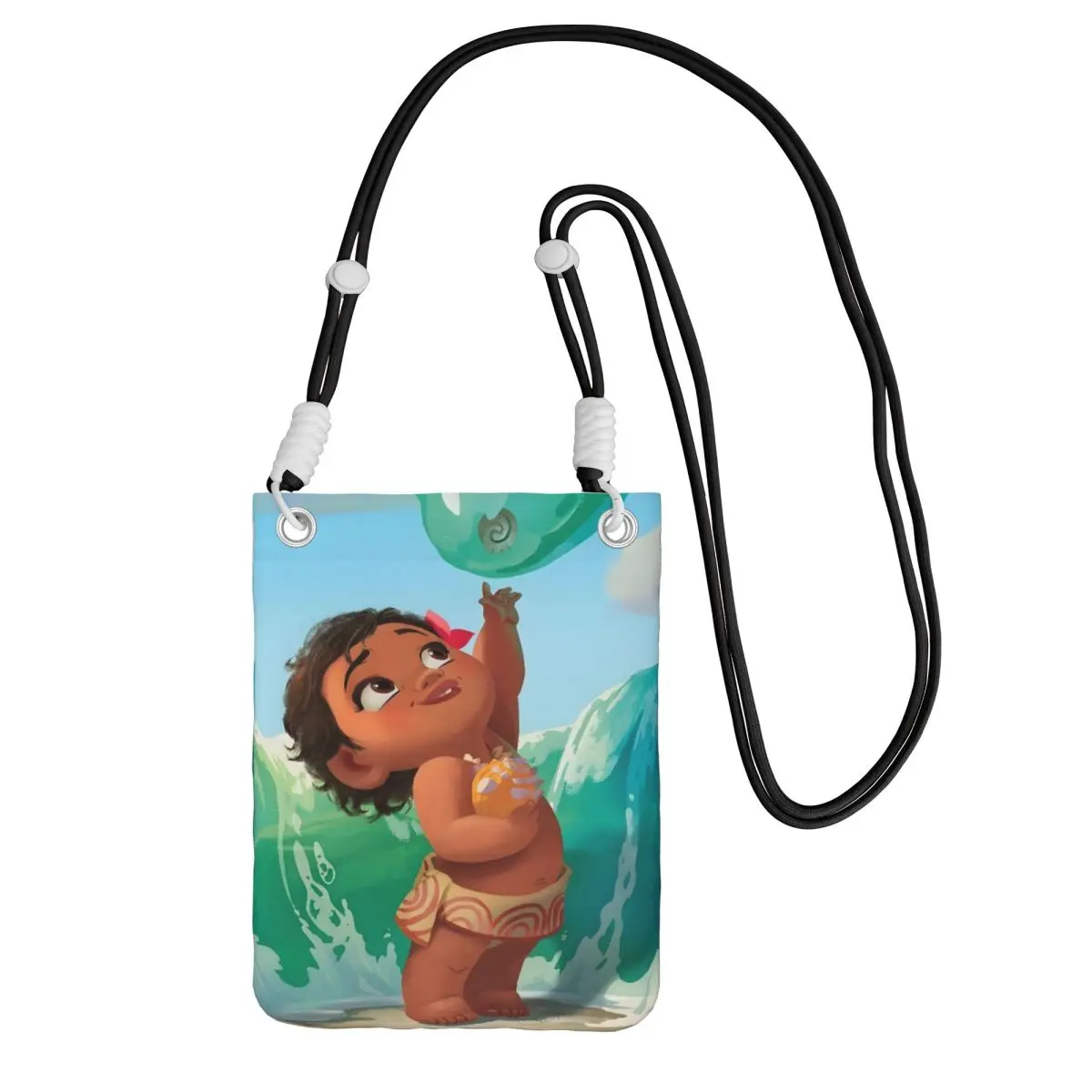 

Custom Moana Carry A Mobile Phone Bag Diagonally Men Women Fashion Adventure Film Mobile Phone Bag for Running Phone Money Pouch