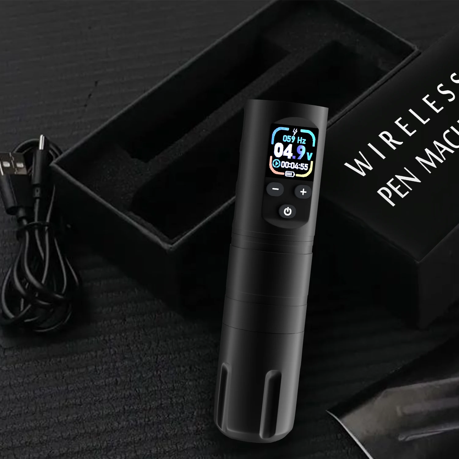 KVM Wireless Tattoo Machine Pen dual mode 1600mAh OLED Display journey 3.5mm Professional tattoo pen for Beginner Tattoo Supply