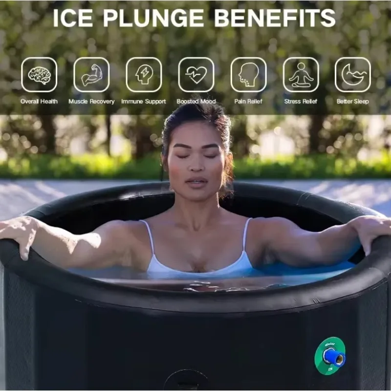حوض استحمام ثلجي قابل للنفخ مع نسيج بغرز متدلية للبالغين علاج لاستعادة المياه الباردة معدات الصحة والجمال الأكثر مبيعًا