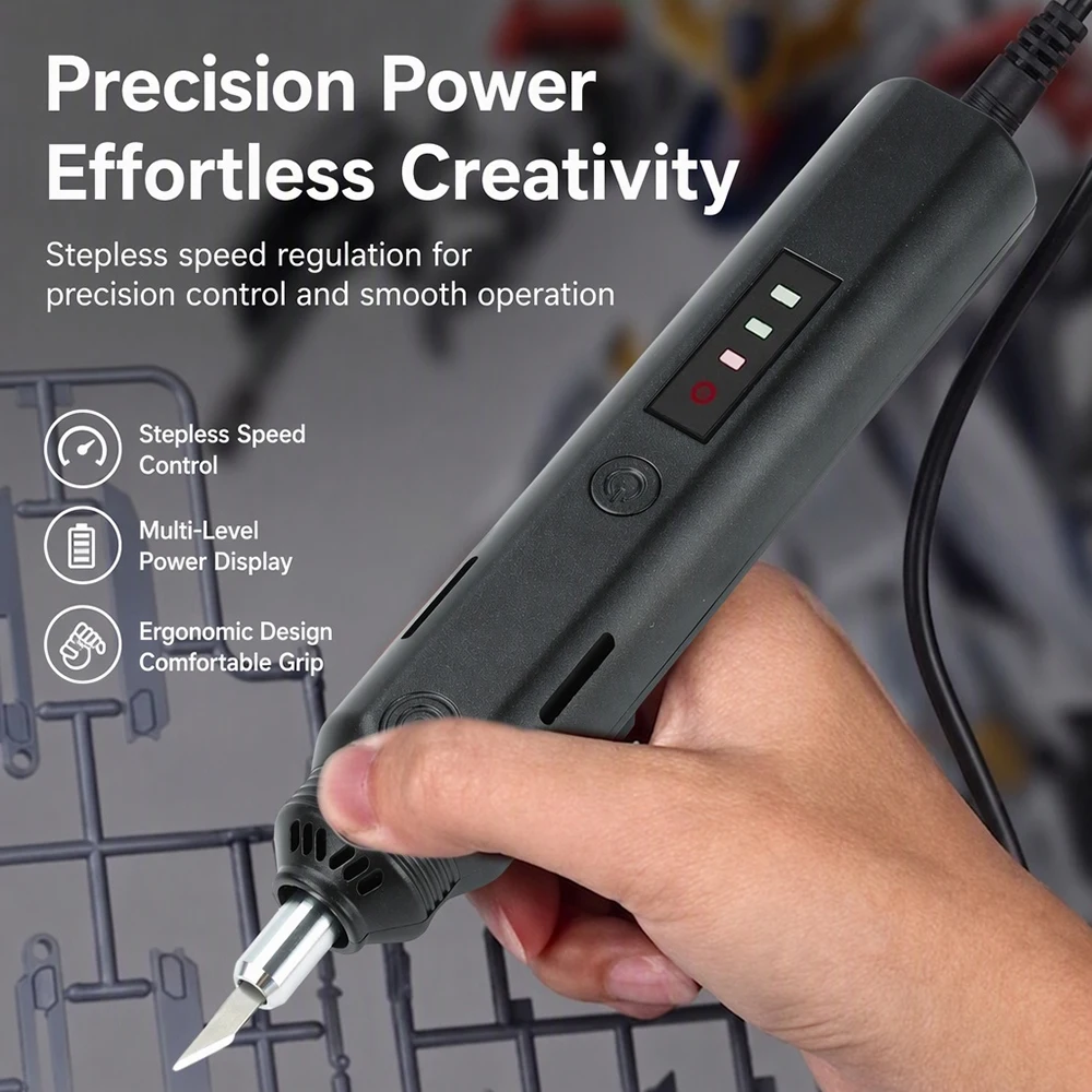 35W Handheld Ultrasonic Cutting Knife 3-level Intelligent Adjustment Ultrasonic Cutter Fast Cutting DIY Electric Carving Tools